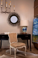 Staged Vignette - Desk, Chair and Mirror